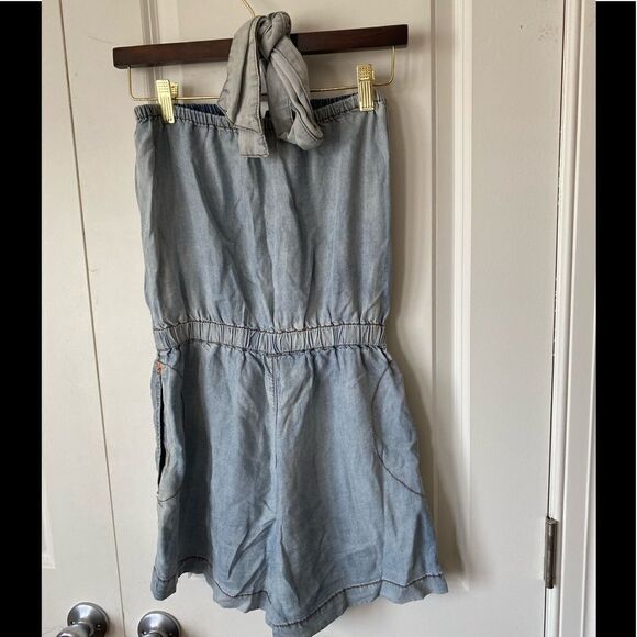 Diesel light denim halter romper - Picture 5 of 8
